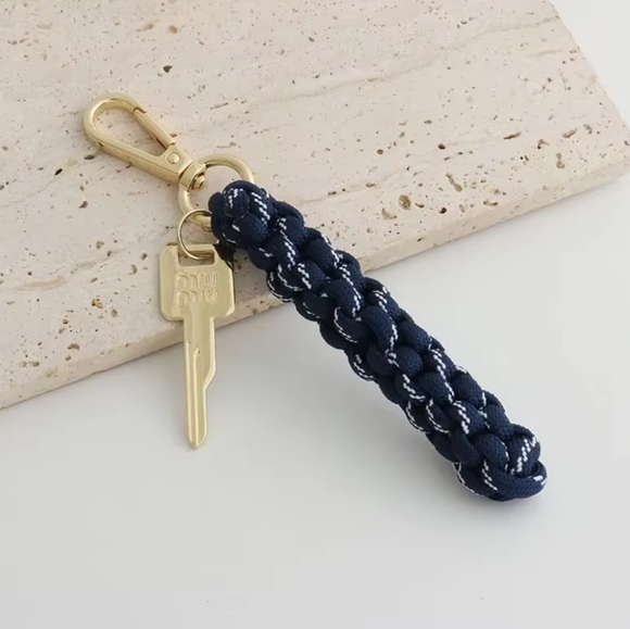 Nwt Braided Keychain Bag Charm Accessory - Picture 2 of 3